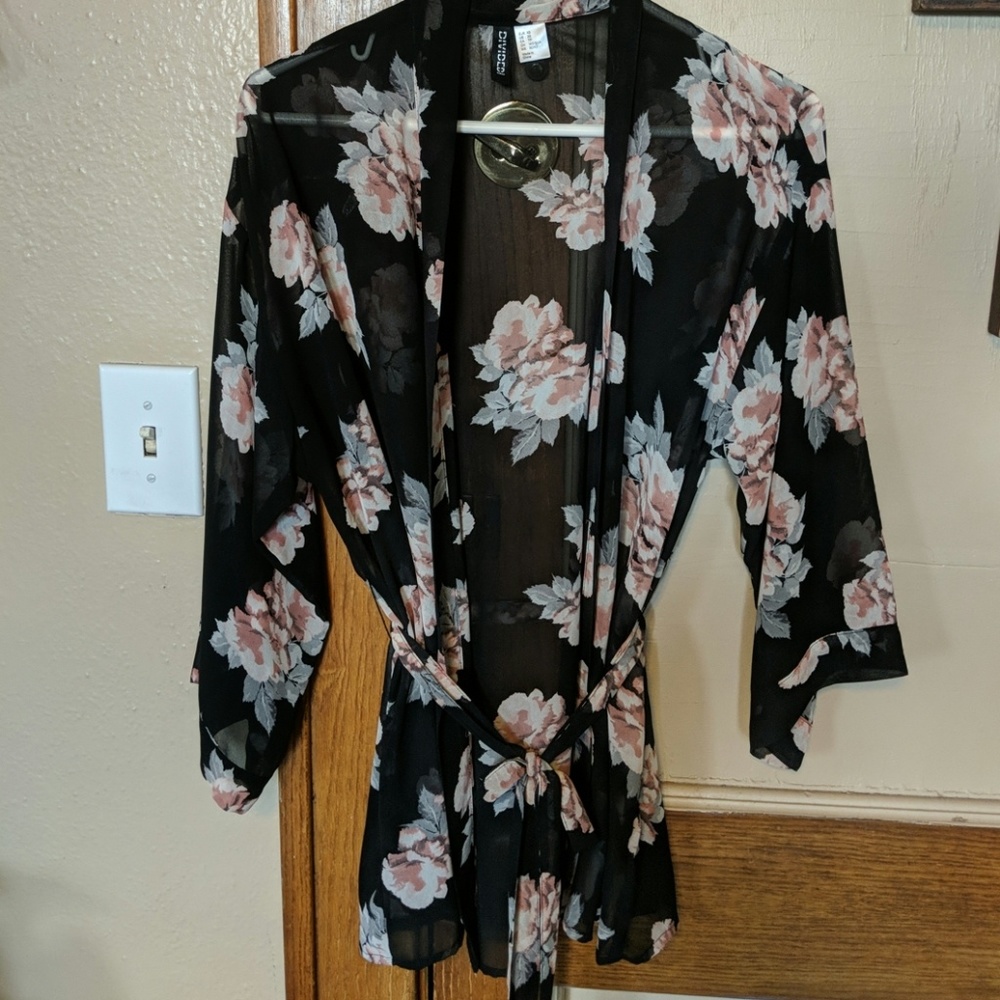 Floral Print Kimono